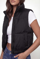 Eleanor Mock Neck Puffer Vest