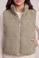 Corduroy Zip Vest