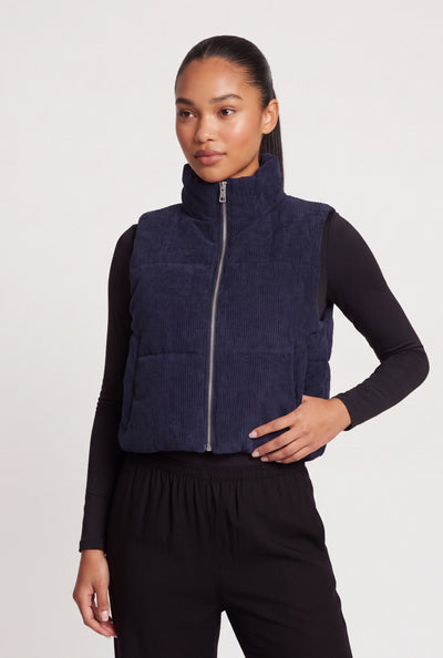 Corduroy Zip Vest
