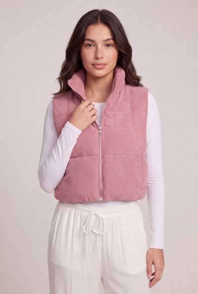 Corduroy Zip Vest