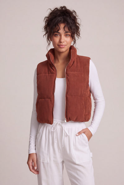 Corduroy Zip Vest