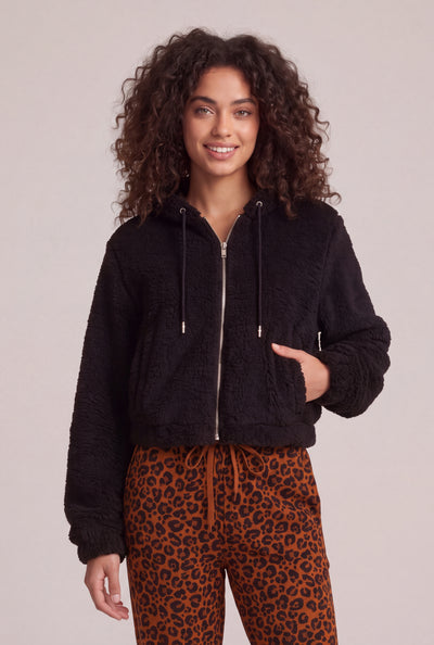 Sherpa Hooded Zip Jacket