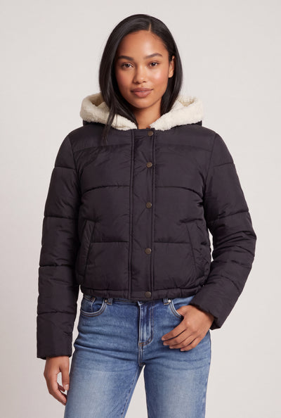 Hooded Zip Puffer Jacket