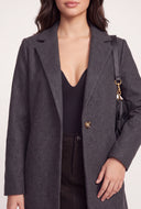 Single Button Long Coat