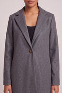 Single Button Long Coat