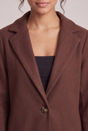 Single Button Long Coat