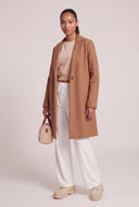 Single Button Long Coat