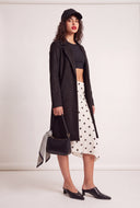 Faux Suede Long Coat