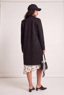 Faux Suede Long Coat