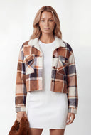 Noemi Plaid Sherpa Lined Shacket