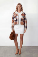 Noemi Plaid Sherpa Lined Shacket