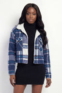 Noemi Plaid Sherpa Lined Shacket