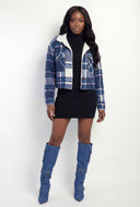 Noemi Plaid Sherpa Lined Shacket