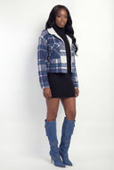 Noemi Plaid Sherpa Lined Shacket