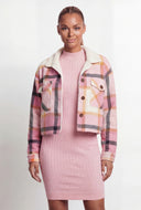 Noemi Plaid Sherpa Lined Shacket