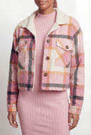 Noemi Plaid Sherpa Lined Shacket