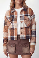 Ryleigh Plaid Button Front Shacket