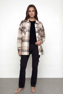 Kallie Plaid Sherpa Lined Fleece Shacket