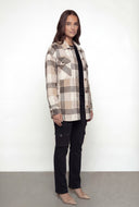 Kallie Plaid Sherpa Lined Fleece Shacket