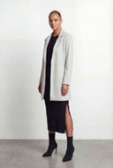 Wool Tie Waist Wrap Coat