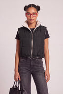 Charley Sherpa Lined Puffer Vest