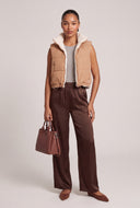 Charley Sherpa Lined Puffer Vest