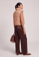 Charley Sherpa Lined Puffer Vest