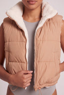 Charley Sherpa Lined Puffer Vest