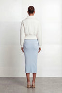 Zip Front Collar Crop Bomber Jacket