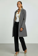 Faux Wool Trench Coat