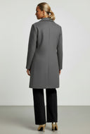 Faux Wool Trench Coat