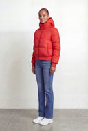 Nadia Zip Front Puffer Jacket with Detachable Hood
