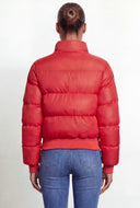 Nadia Zip Front Puffer Jacket with Detachable Hood