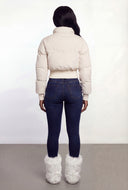 Holland Corduroy Cropped Puffer Jacket
