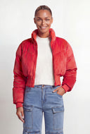 Holland Corduroy Cropped Puffer Jacket