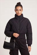 Quilted Crop Puffer Jacket