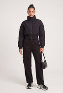 Quilted Crop Puffer Jacket
