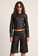 Vegan Leather Moto Jacket