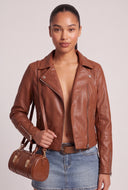 Vegan Leather Moto Jacket