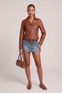 Vegan Leather Moto Jacket