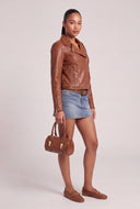Vegan Leather Moto Jacket