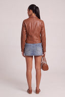 Vegan Leather Moto Jacket
