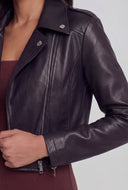 Crop Faux Leather Moto Jacket