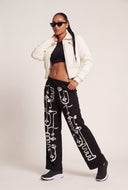 Vegan Leather Crop Bomber Jacket