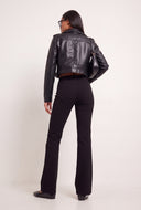 Jade Crop Moto Jacket