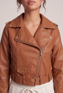Jade Crop Moto Jacket