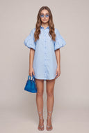 Katrina Bubble Sleeve Shirt Dress