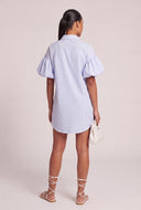 Striped Puff Sleeve Dress