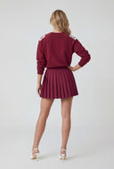 Evelynn Mini Pleated Skater Skirt