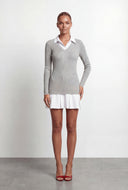 Analia Layered Shirt Sweater Dress